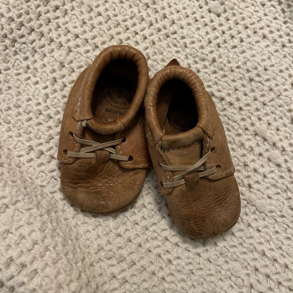 Freshly Picked Tan Moccasins for Kids